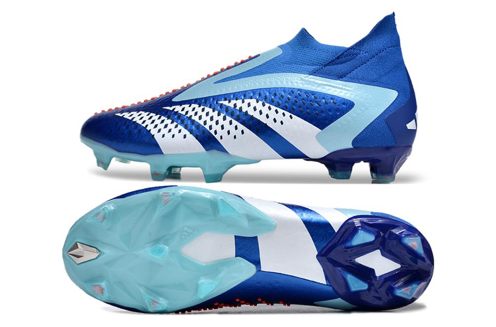 Adidas Predator Accuracy+ FG azul, celeste y blanco