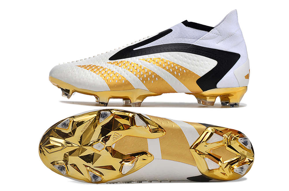 Adidas Predator Accuracy+ FG blanco, dorado y negro