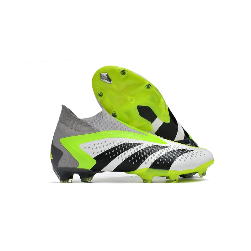 Adidas Predator Accuracy+ FG blanco, gris, verde y negro