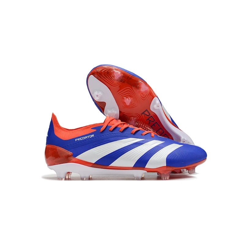 Adidas Predator Elite FG rojo, azul y blanco.