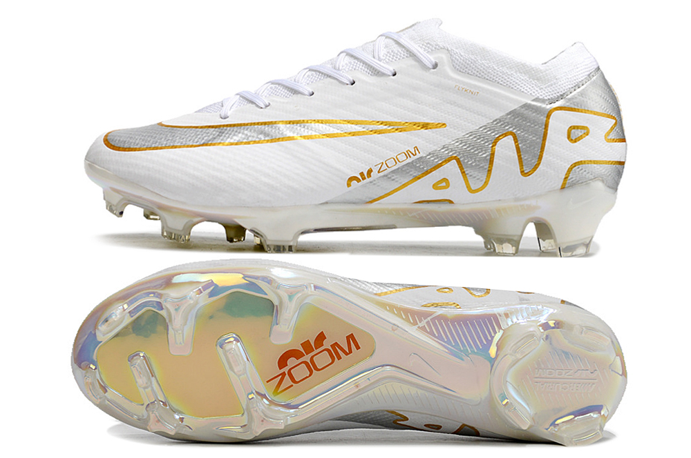 Nike Air Zoom Mercurial Vapor 15 Elite XXV FG Blanco dorado