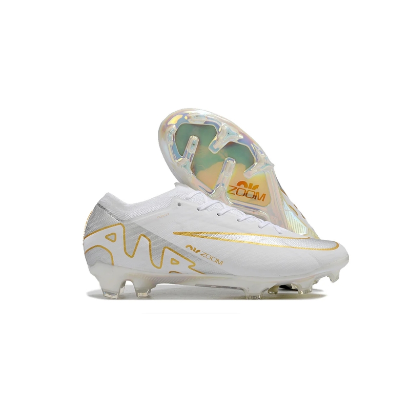 Nike Air Zoom Mercurial Vapor 15 Elite XXV FG Blanco dorado
