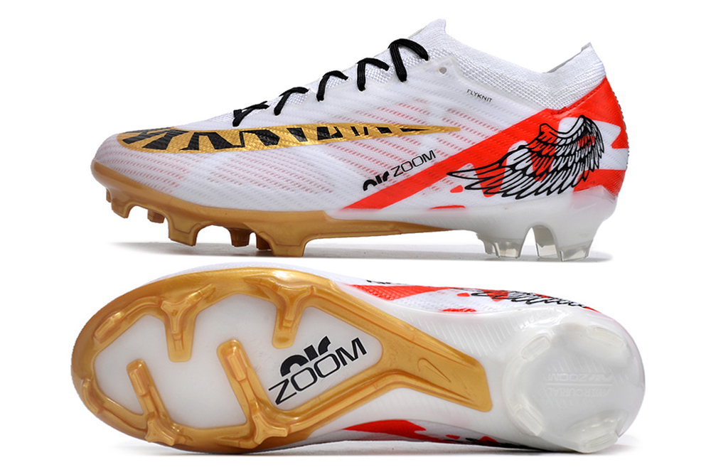 Nike Air Zoom Mercurial Vapor 15 Elite XXV FG en colores blanco, negro y rojo (aguila)