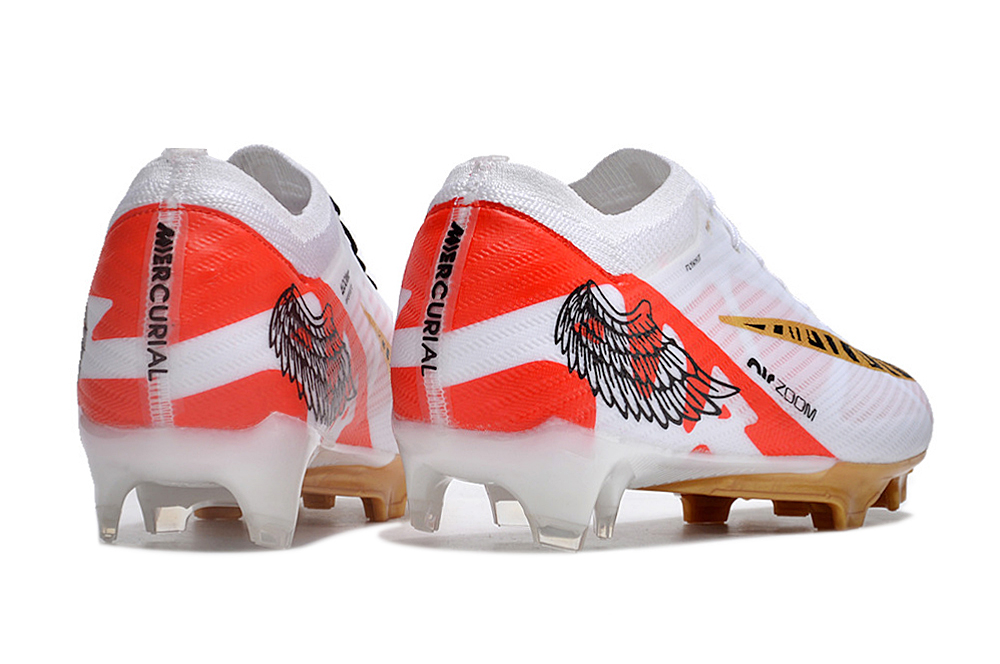 Nike Air Zoom Mercurial Vapor 15 Elite XXV FG en colores blanco, negro y rojo (aguila) 3 Nike Air Zoom Mercurial Vapor 15 Elite XXV FG en colores blanco, negro y rojo (aguila)