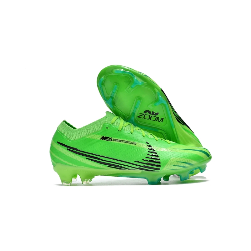 Nike Air Zoom Mercurial Vapor 15 Elite XXV MDS FG verde y negro.