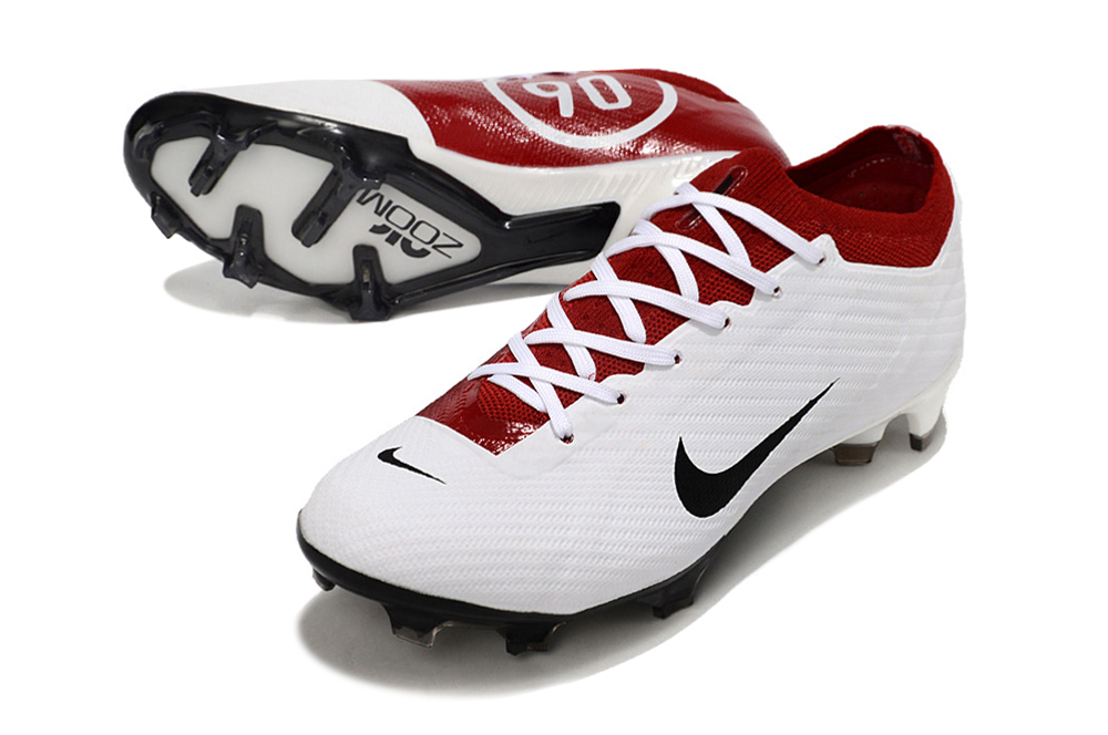 Nike Air Zoom Mercurial Vapor 15 Elite XXV T90 FG Blanco y Rojo