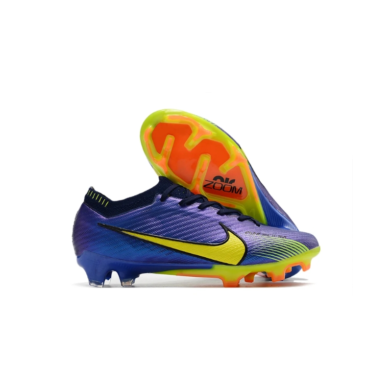Nike Air Zoom Mercurial Vapor XV Elite FG color azul con amarillo