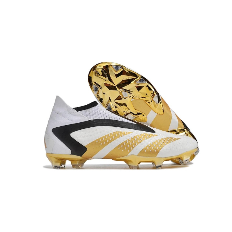 Adidas Predator Accuracy+ FG blanco, dorado y negro