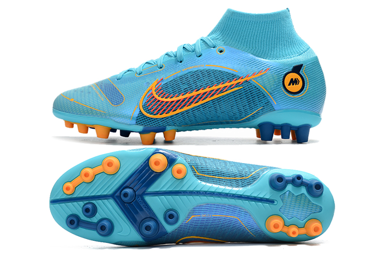 Nike Superfly 8 Pro AG azul, amarillo, celeste y naranja