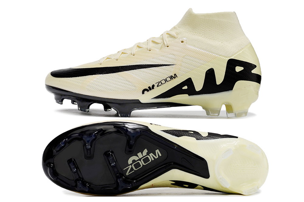 Nike Zoom Superfly 9 Elite MR FG Blanco y Beige