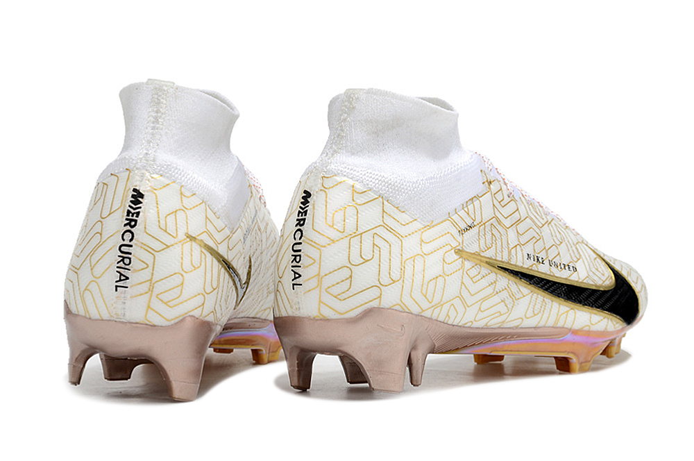 Nike Zoom Superfly 9 Elite MR FG Color Blanco con detalles en Dorado Electrizante 3 Nike Zoom Superfly 9 Elite MR FG Color Blanco con detalles en Dorado Electrizante