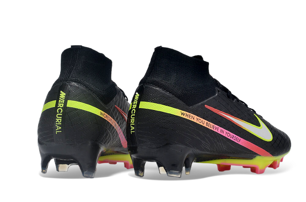Nike Zoom Superfly 9 Elite MR FG en color negro y detalles de colores 3 Nike Zoom Superfly 9 Elite MR FG en color negro y detalles de colores